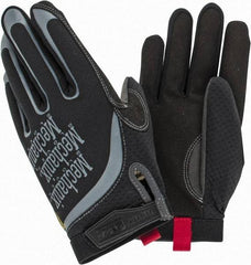 Mechanix Wear - Size L (10) Lycra/Synthetic Leather General Protection Work Gloves - For General Purpose, Uncoated, Hook & Loop Cuff, Full Fingered, Black, Paired - Americas Industrial Supply
