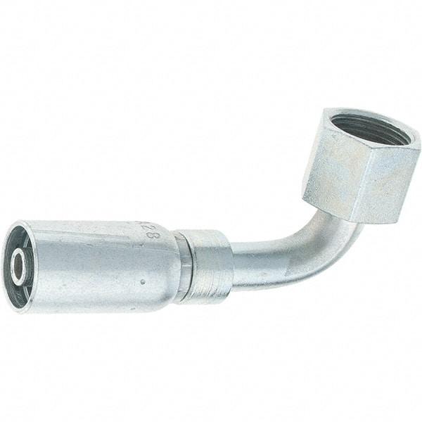 Eaton - Steel Hydraulic Hose Swivel - -6 Hose Size, 3/8" Hose Diam - Americas Industrial Supply