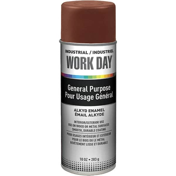 Krylon - Brown, Gloss, Enamel Spray Paint - 9 to 13 Sq Ft per Can, 10 oz Container, Use on Ceramics, Glass, Metal, Plaster, Wood - Americas Industrial Supply