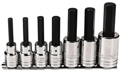 Proto - 7 Piece 1/2" Drive Inch Hex Bit Socket Set - 1/4 to 5/8" Hex - Americas Industrial Supply