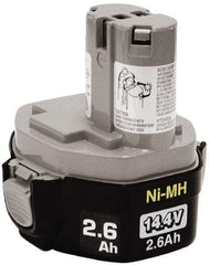 Makita - 14.4 Volt NiMH Power Tool Battery - 2.6 Ahr Capacity, 1 hr Charge Time, Series Mforce - Americas Industrial Supply