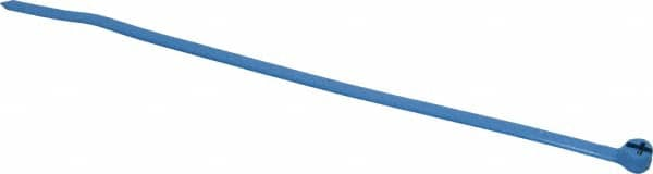 Thomas & Betts - 7.31" Long Blue Nylon Standard Cable Tie - 50 Lb Tensile Strength, 1.22mm Thick, 44.45mm Max Bundle Diam - Americas Industrial Supply