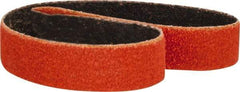 Norton - 1/2" Wide x 12" OAL, 80 Grit, Ceramic Abrasive Belt - Ceramic, Medium, Coated, Y Weighted Cloth Backing, Series R980 - Americas Industrial Supply