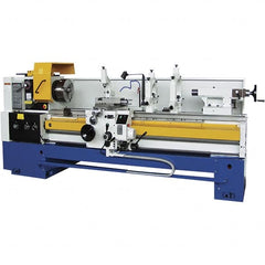 Summit - 28-1/2" Swing, 80" Between Centers, 120 Volt, Triple Phase Toolroom Lathe - 6MT Taper, 15 hp, 20 to 1,250 RPM, 4-1/8" Bore Diam, 48" Deep x 70" High x 156" Long - Americas Industrial Supply