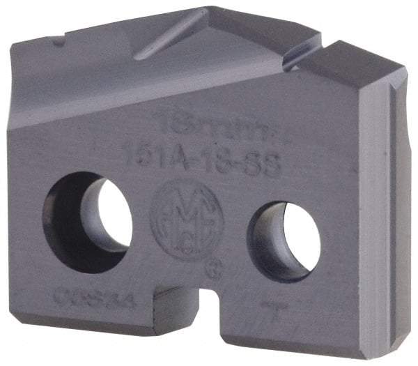 Allied Machine and Engineering - 22mm Diam x 5/32" Thick, Seat Code 1, 150° Included Angle Spade Drill Insert - TiAlN Coated, Cobalt, Grade Super Cobalt, Series T-A - Americas Industrial Supply