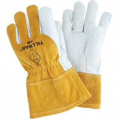TILLMAN - Welder's & Heat Protective Gloves - NATRL/TAN MED 1/PR MED WT MIG WELDING GLVS - Americas Industrial Supply
