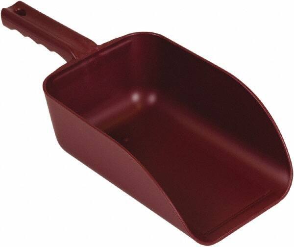 Remco - 82 oz Red Polypropylene & Semi-Ferrous Additive Flat Bottom Scoop - 5.9" Wide x 3.3" Deep Bowl, 15.1" OAL - Americas Industrial Supply