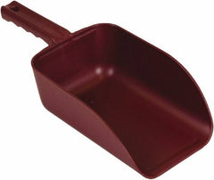 Remco - 82 oz Red Polypropylene & Semi-Ferrous Additive Flat Bottom Scoop - 5.9" Wide x 3.3" Deep Bowl, 15.1" OAL - Americas Industrial Supply