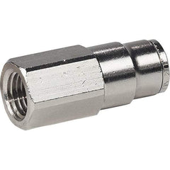 Dynabrade - 1/4 Male NPT Pneumatic Hose Press-On Swivel Fitting - 1/4" Hose ID - Americas Industrial Supply