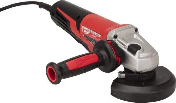 Milwaukee Tool - 5" Wheel Diam, 11,000 RPM, Corded Angle & Disc Grinder - 5/8-11 Spindle, 120 Volts, 13 Amps - Americas Industrial Supply