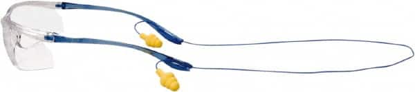 3M - Clear Lenses, Framed Safety Glasses - Scratch Resistant, Clear Polycarbonate Frame, Adjustable Temples, Size Universal, Over the Glasses - Americas Industrial Supply