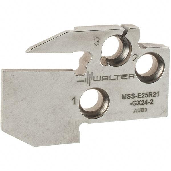 Walter - Right Hand Cut, Single End Indexable Cut-Off Blade - 0.827" Max Depth of Cut, MSS-E Blade - Americas Industrial Supply