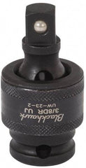Blackhawk by Proto - 3/8" Drive 3" Standard Universal Impact Socket - 6 Points, 4-5/8" OAL - Americas Industrial Supply