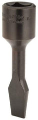 Proto - 1/2" Drive, 7/16" Wide x 0.07" Thick Blade, Standard Slotted Screwdriver Socket - 3-5/32" OAL - Americas Industrial Supply