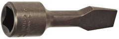 Proto - 1/2" Drive, 1/2" Wide x 0.091" Thick Blade, Standard Slotted Screwdriver Socket - 3-5/32" OAL - Americas Industrial Supply