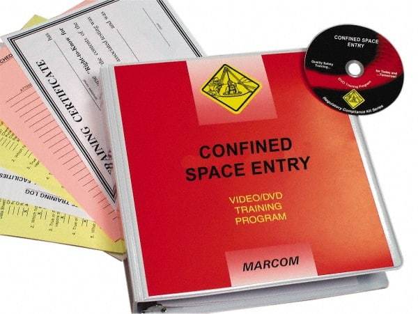 Marcom - Confined Space Entry, Multimedia Training Kit - 19 Minute Run Time DVD, English and Spanish - Americas Industrial Supply