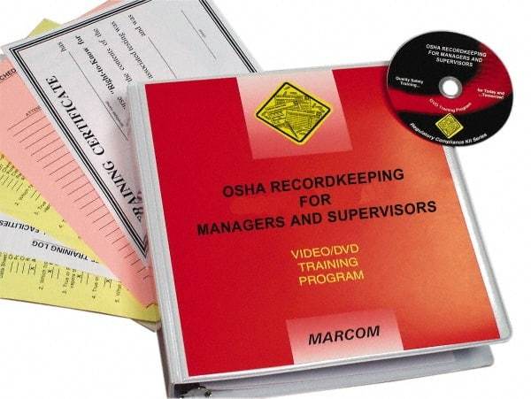 Marcom - OSHA Recordkeeping for Managers and Supervisors, Multimedia Training Kit - 20 Minute Run Time DVD, English and Spanish - Americas Industrial Supply