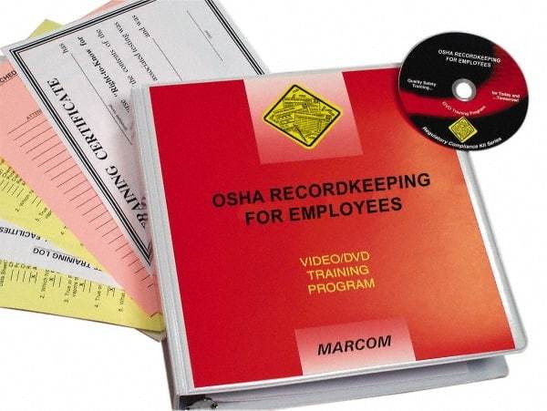 Marcom - OSHA Recordkeeping for Employees, Multimedia Training Kit - 14 Minute Run Time DVD, English and Spanish - Americas Industrial Supply