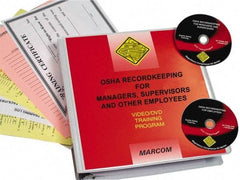 Marcom - OSHA Recordkeeping for Managers, Supervisors and Employees, Multimedia Training Kit - 37 Minute Run Time DVD, English and Spanish - Americas Industrial Supply