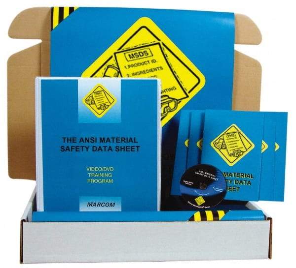 Marcom - The ANSI Material Safety Data Sheet, Multimedia Training Kit - 13 Minute Run Time DVD, English and Spanish - Americas Industrial Supply