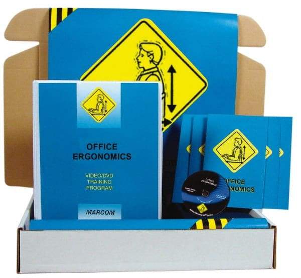 Marcom - Office Ergonomics, Multimedia Training Kit - 21 Minute Run Time DVD, English and Spanish - Americas Industrial Supply