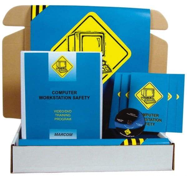 Marcom - Computer Workstation Safety, Multimedia Training Kit - 18 Minute Run Time DVD, English and Spanish - Americas Industrial Supply