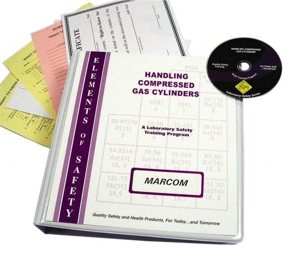 Marcom - Handling of Compressed Gas Cylinders, Multimedia Training Kit - DVD, English - Americas Industrial Supply