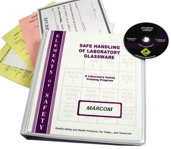 Marcom - Safe Handling of Laboratory Glassware, Multimedia Training Kit - DVD, English - Americas Industrial Supply