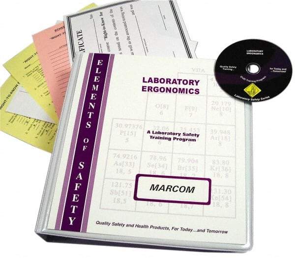 Marcom - Laboratory Ergonomics, Multimedia Training Kit - DVD, English - Americas Industrial Supply