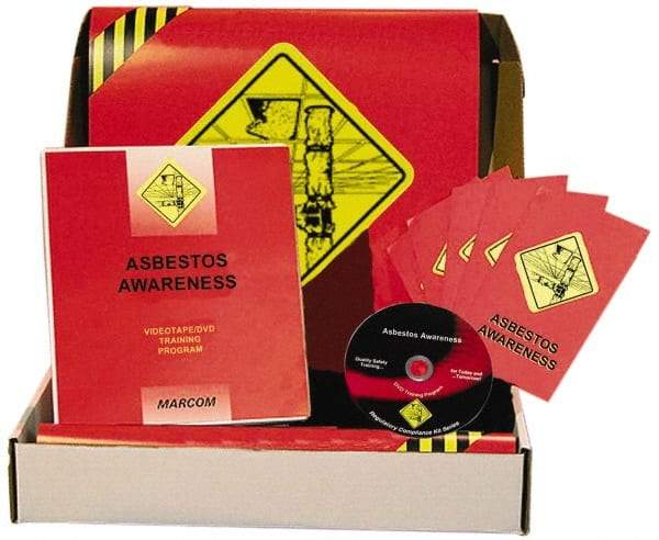 Marcom - Asbestos Awareness, Multimedia Training Kit - 14 Minute Run Time DVD, English and Spanish - Americas Industrial Supply