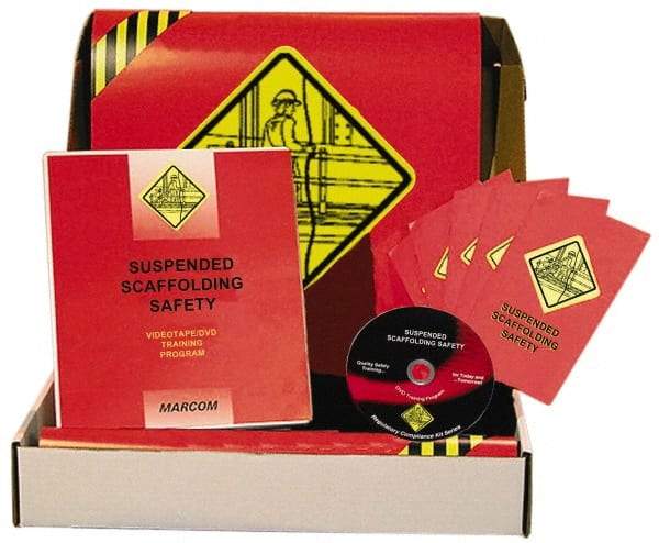 Marcom - Suspended Scaffolding Safety, Multimedia Training Kit - 20 Minute Run Time DVD, English and Spanish - Americas Industrial Supply