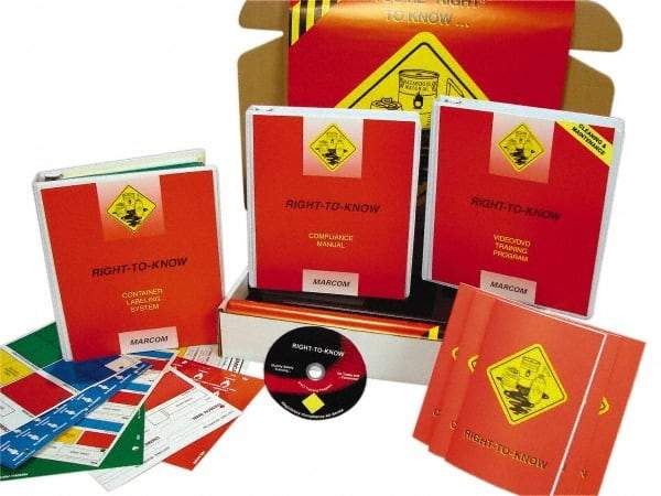 Marcom - Right to Know for Cleaning and Maintenance, Multimedia Training Kit - 21 Minute Run Time DVD, English and Spanish - Americas Industrial Supply