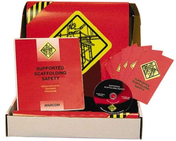 Marcom - Supported Scaffolding Safety, Multimedia Training Kit - 20 Minute Run Time DVD, English and Spanish - Americas Industrial Supply