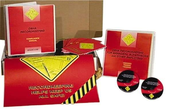 Marcom - OSHA Recordkeeping for Managers, Supervisors and Employees, Multimedia Training Kit - 37 Minute Run Time DVD, English and Spanish - Americas Industrial Supply