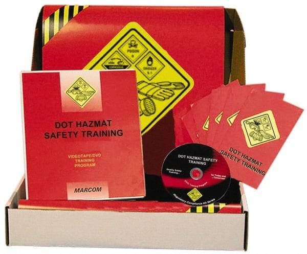 Marcom - DOT HazMat Safety, Multimedia Training Kit - 18 Minute Run Time DVD, English and Spanish - Americas Industrial Supply