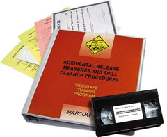 Marcom - Accidental Release Measures and Spill Cleanup Procedures, Multimedia Training Kit - 19 min Run Time DVD, 1 Course, English & Spanish - Americas Industrial Supply