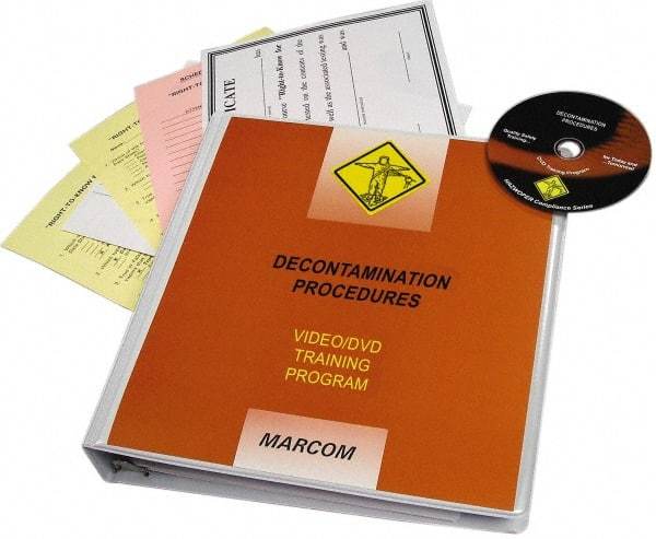 Marcom - Decontamination Procedures, Multimedia Training Kit - 16 min Run Time DVD, English & Spanish - Americas Industrial Supply