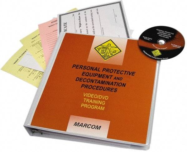 Marcom - Personal Protective Equipment & Decontamination Procedures, Multimedia Training Kit - 21 min Run Time DVD, English & Spanish - Americas Industrial Supply