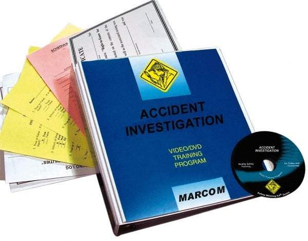 Marcom - Accident Investigation, Multimedia Training Kit - 13 Minute Run Time DVD, English and Spanish - Americas Industrial Supply