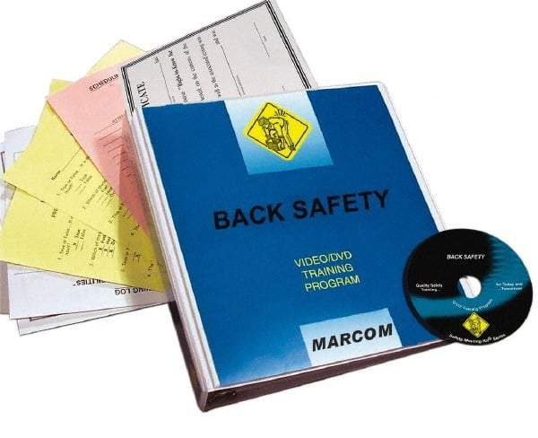 Marcom - Back Safety, Multimedia Training Kit - 21 Minute Run Time DVD, English and Spanish - Americas Industrial Supply