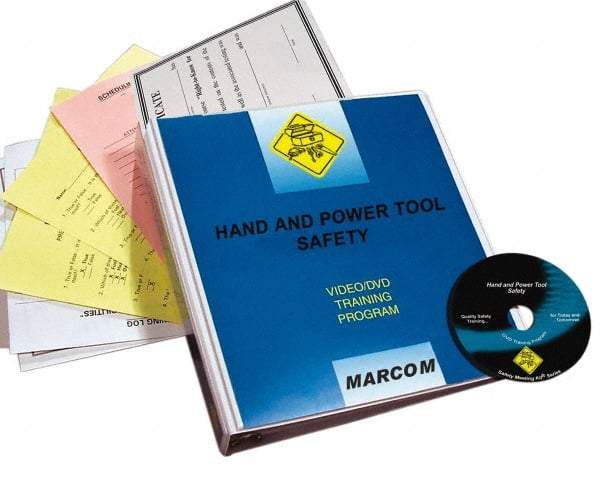 Marcom - Hand and Power Tool Safety, Multimedia Training Kit - 18 Minute Run Time DVD, English and Spanish - Americas Industrial Supply