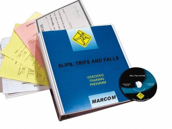 Marcom - Slips, Trips and Falls, Multimedia Training Kit - 17 Minute Run Time DVD, English and Spanish - Americas Industrial Supply