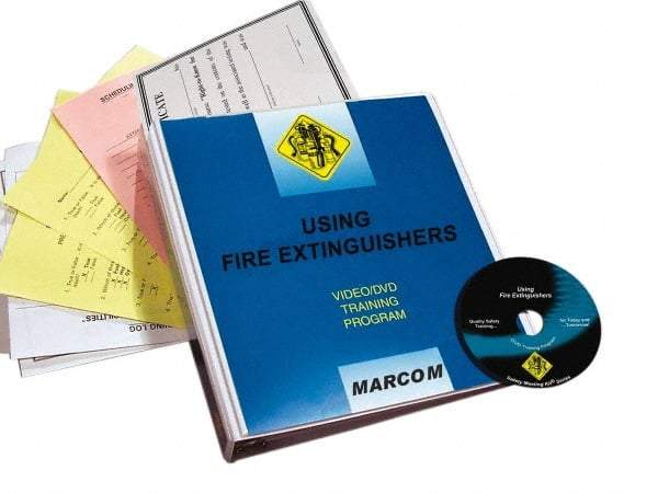 Marcom - Using Fire Extinguishers, Multimedia Training Kit - 18 Minute Run Time DVD, English and Spanish - Americas Industrial Supply