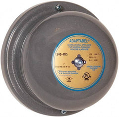Edwards Signaling - 4" Diam, 24 VAC Bell - 0.31 Amps, 88 Decibles at 10', Vibrating, Waterproof - Americas Industrial Supply
