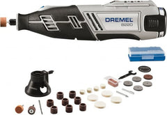 Dremel - Electric Grinder Kits Tool Type: Cordless Variable Speed Rotary Tool Includes: Multi-Purpose Cutting Attachment; (28) Accessories; Micro-Case; Wrench - Americas Industrial Supply