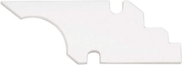 Shaviv - Q11 Bi-Directional Ceramic Deburring Scraper Blade - Curved Blade Cross Section, Use on Straight Edge Surfaces - Americas Industrial Supply