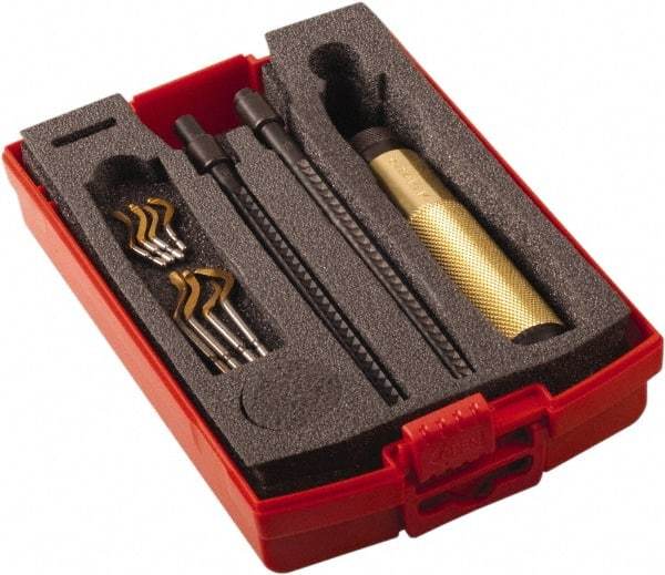 Shaviv - 11 Piece Hand Deburring Tool Set - B, E Blade Holder, B10P, B11P, B20P, B30P;E100P, E111P, E200P, E300P Blades, For Straight Edge, Hole Edge - Americas Industrial Supply