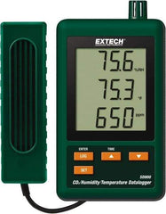 Extech - 32 to 122°F, 10 to 90% Humidity Range, Temp, CO2 Recorder - Americas Industrial Supply