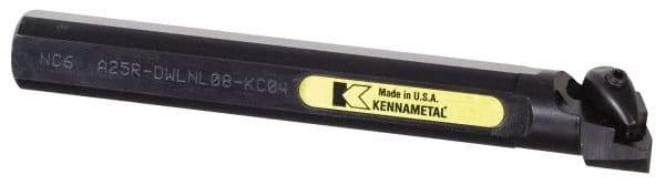 Kennametal - 40mm Min Bore Diam, 250mm OAL, 32mm Shank Diam, A-DWLN-KC Indexable Boring Bar - WN.. Insert, Clamp Holding Method - Americas Industrial Supply