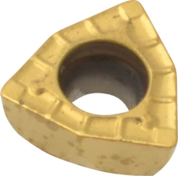 Kennametal - DFT030304 MD Grade KC7140 Carbide Indexable Drill Insert - TiN/TiCN Finish, Trigon, 6mm Inscribed Circle - Americas Industrial Supply